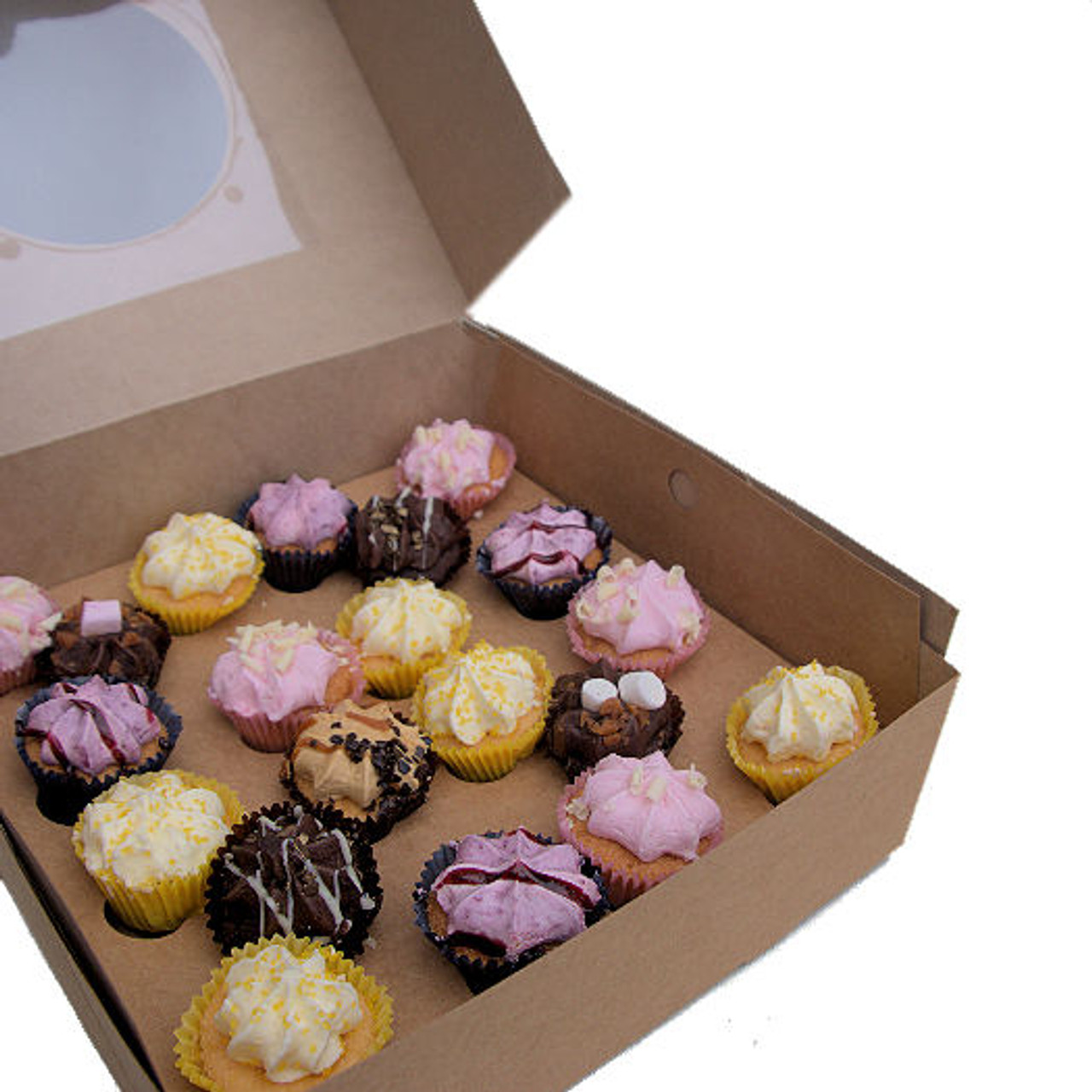 Individual Plastic Cupcake Containers Disposable with Connected