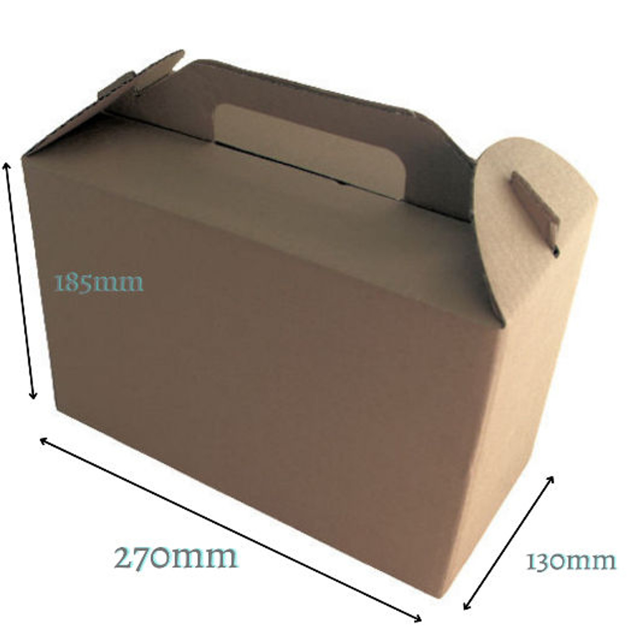 Food Carry Delivery Boxes Biodegradable Kraft - Small Size