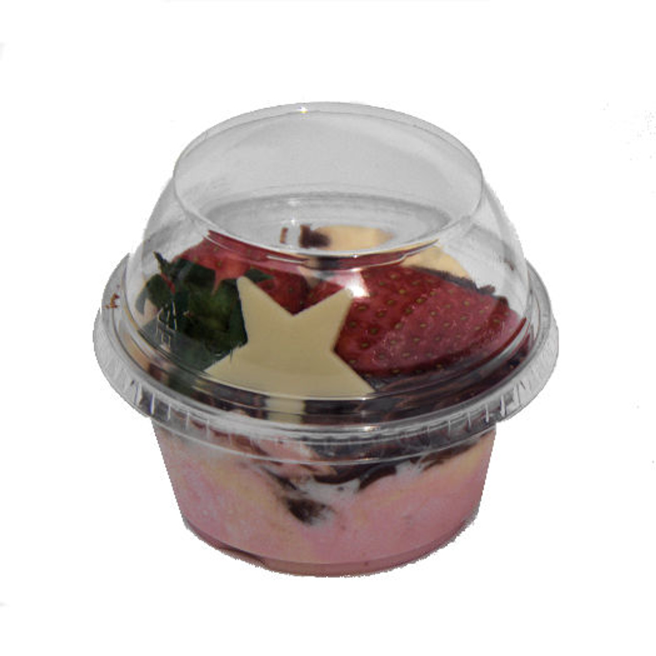 Pack x 25 - 5oz Crystal Clear Desert tub and Dome lid