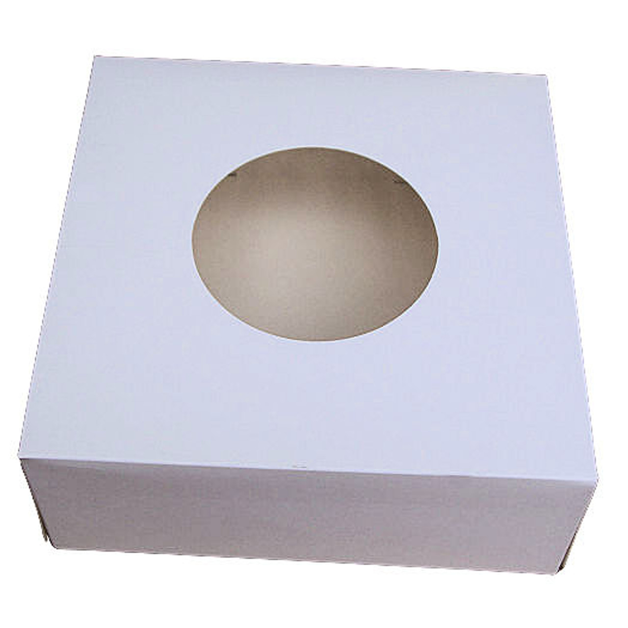 Pack x   5  Cardboard White 9 Cupcake or 20 Mini Cupcake box with window
