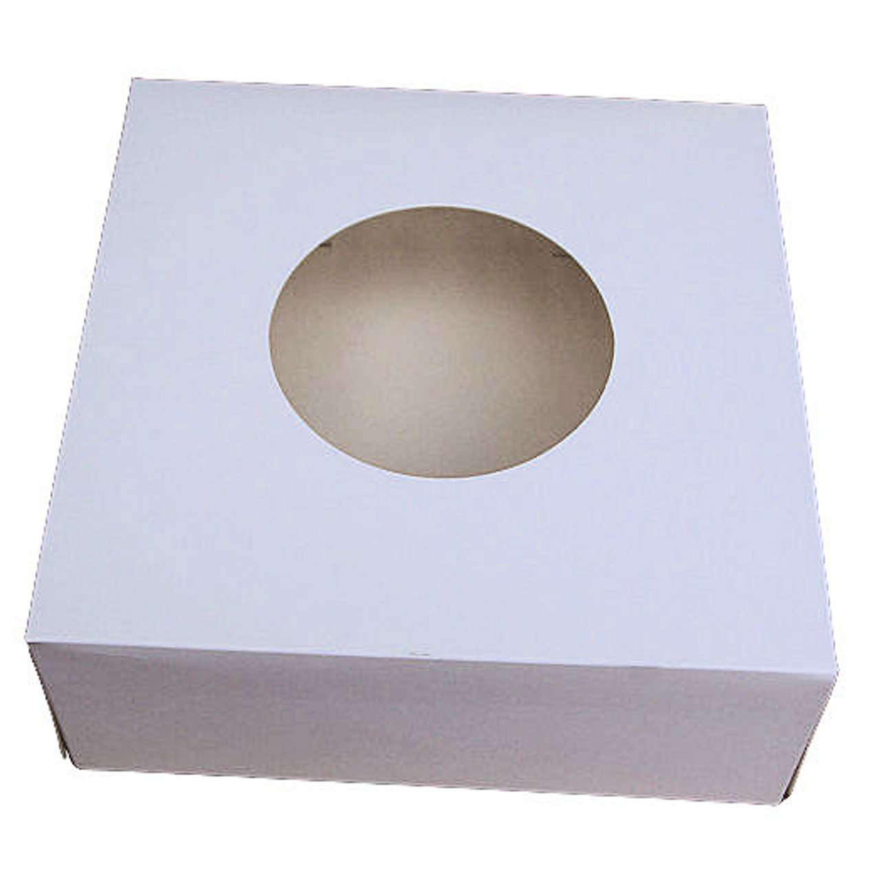 Pack x 10  Cardboard White 9 Cupcake or 20 Mini Cupcake box with window