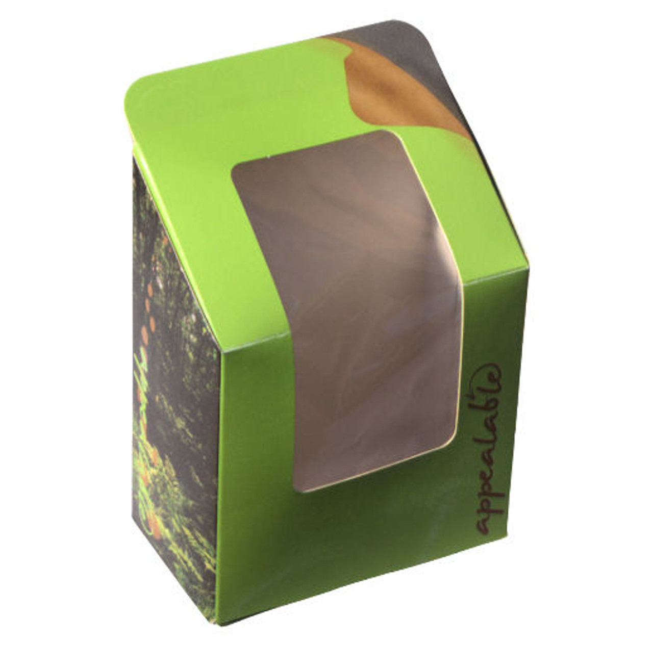  SELF SEAL Fern Compostable Tortilla Wrap boxes Pack x 50