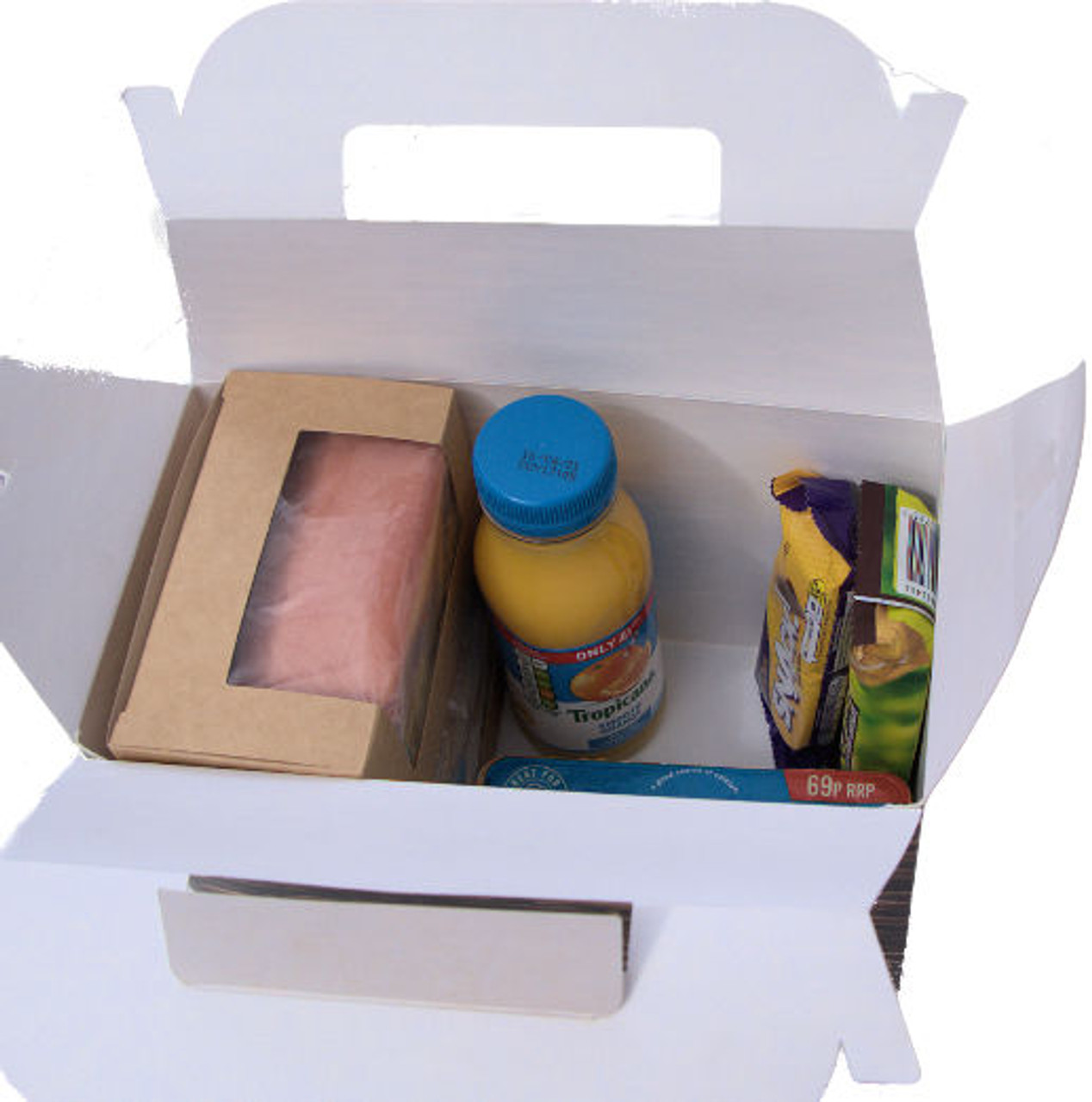 Pack of 5 Food Carry Picnic / Takeaway boxes  WICKER DESIGN includes Sandwich / Cake boxes,