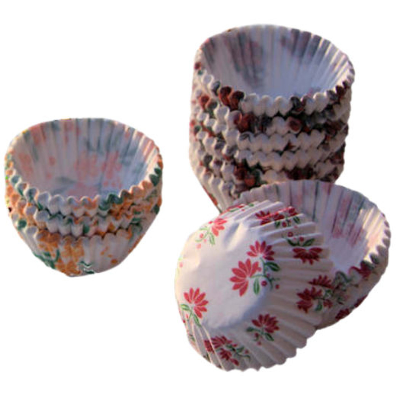 Petit Four Baking Case Floral ( base 2.5 x Height 1.9cm ) see qty options