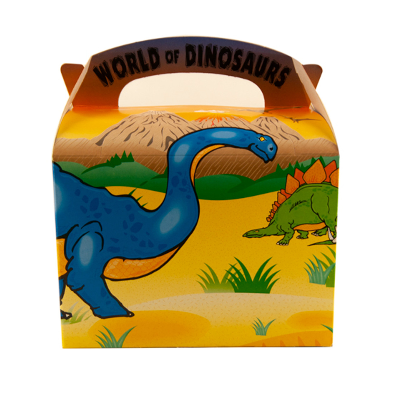 Case x 250 Childrens Cardboard meal boxes printed Dinósaurs
