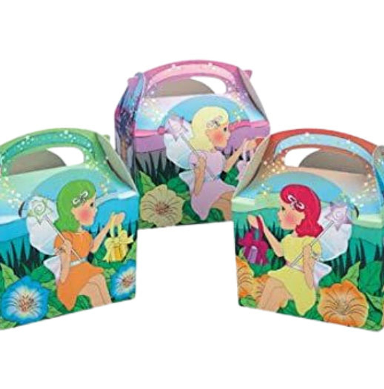 Pack x 10 Childrens Meal Boxes printed Enchanted Fairy