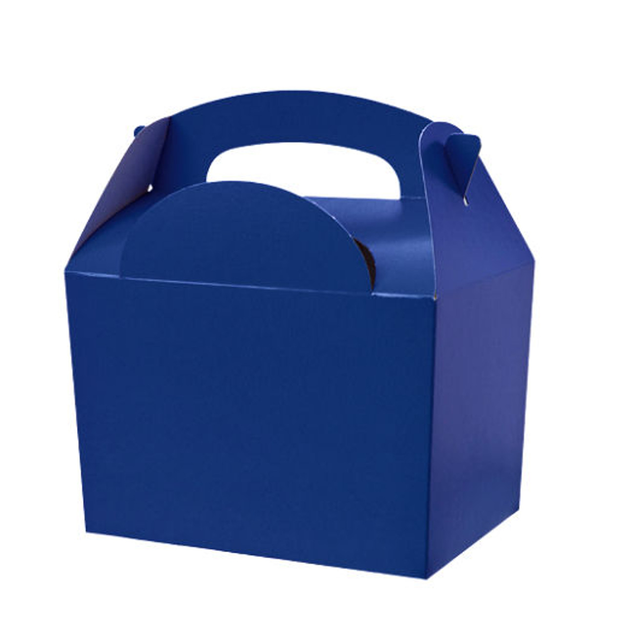 Case x 250 Childrens Cardboard meal boxes Plain Blue 