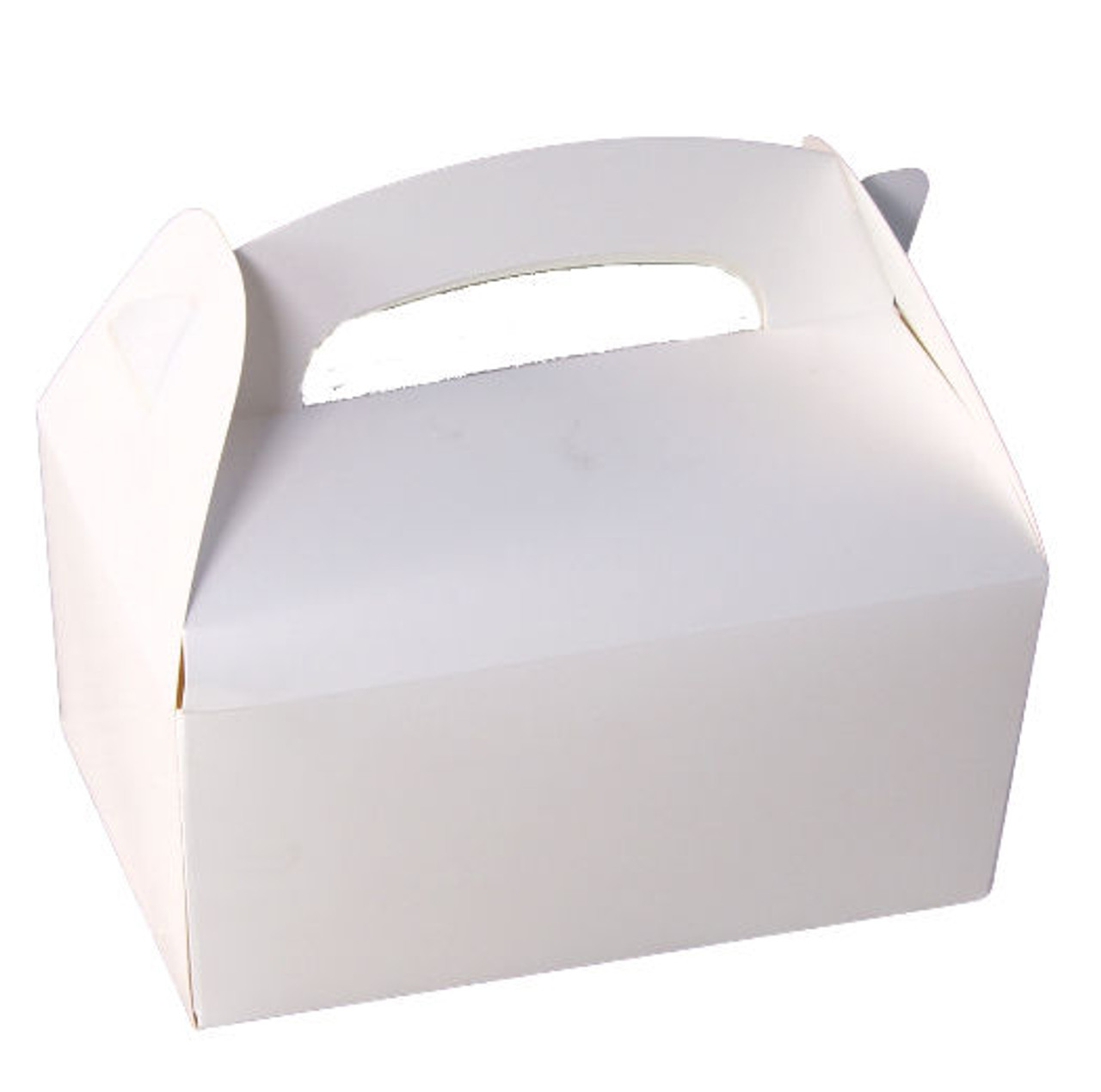 Case x 250 Childrens Cardboard meal boxes Small Plain White