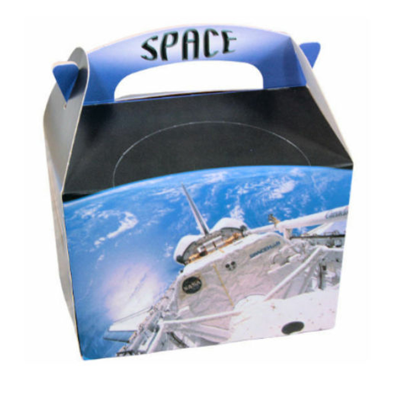 Party pack of 4 Space World Boxes includes 4 Space Bubble Pens