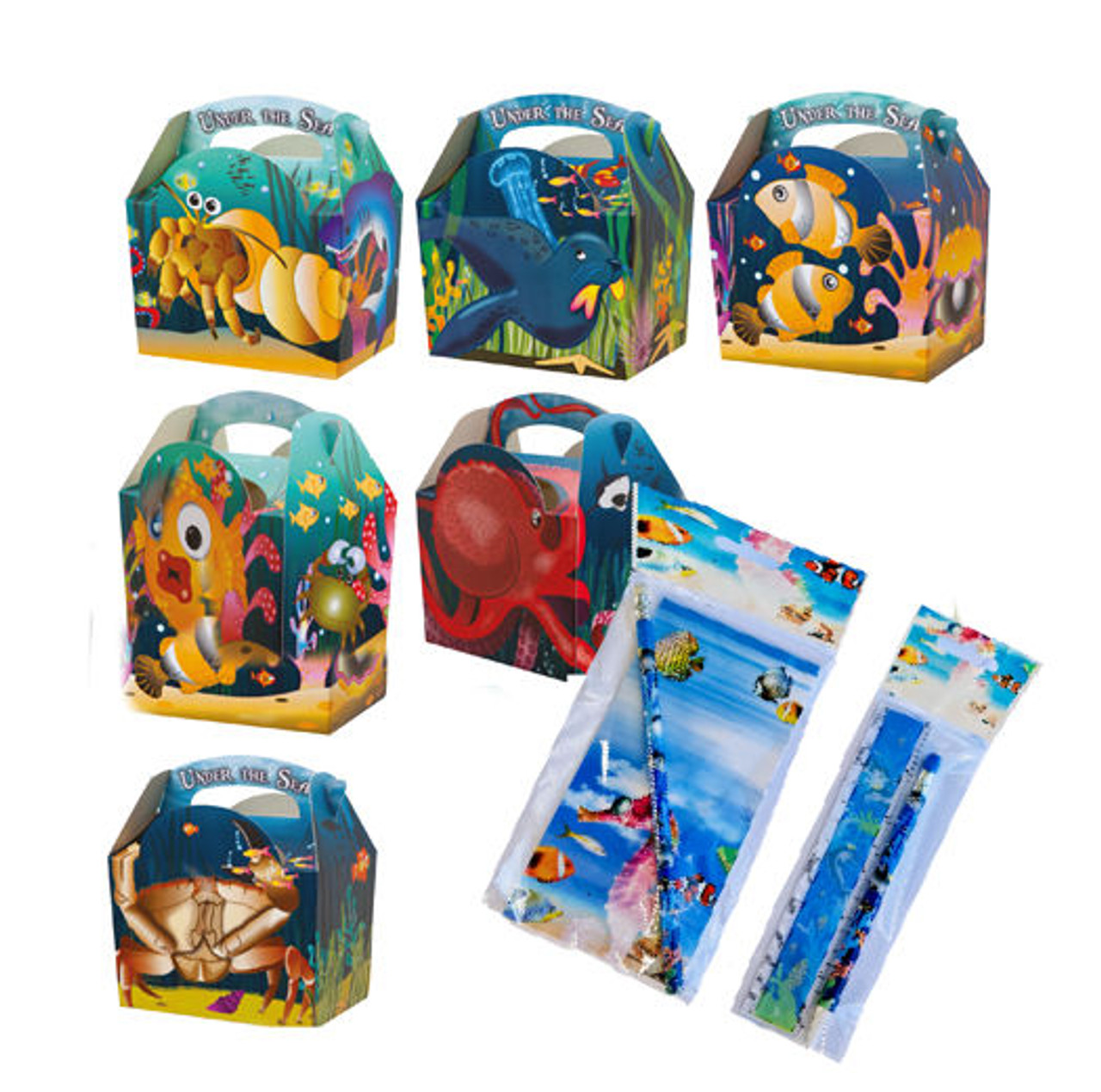 Childrens meal boxes, childrens Space Design Party box kits, childrens  activity meal boxes