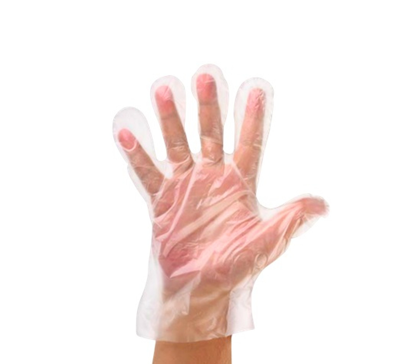Supertouch CLEAR  PE Gloves  1 box 100 - Size Small