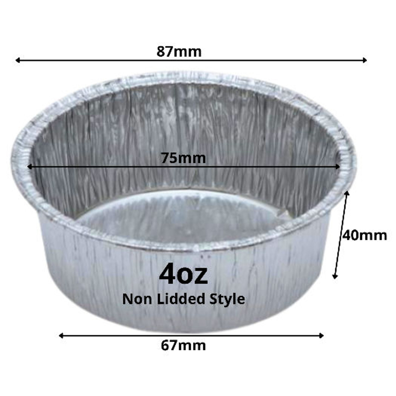 4oz Round Aluminium Foil SPECIAL OFFER (see qty options)