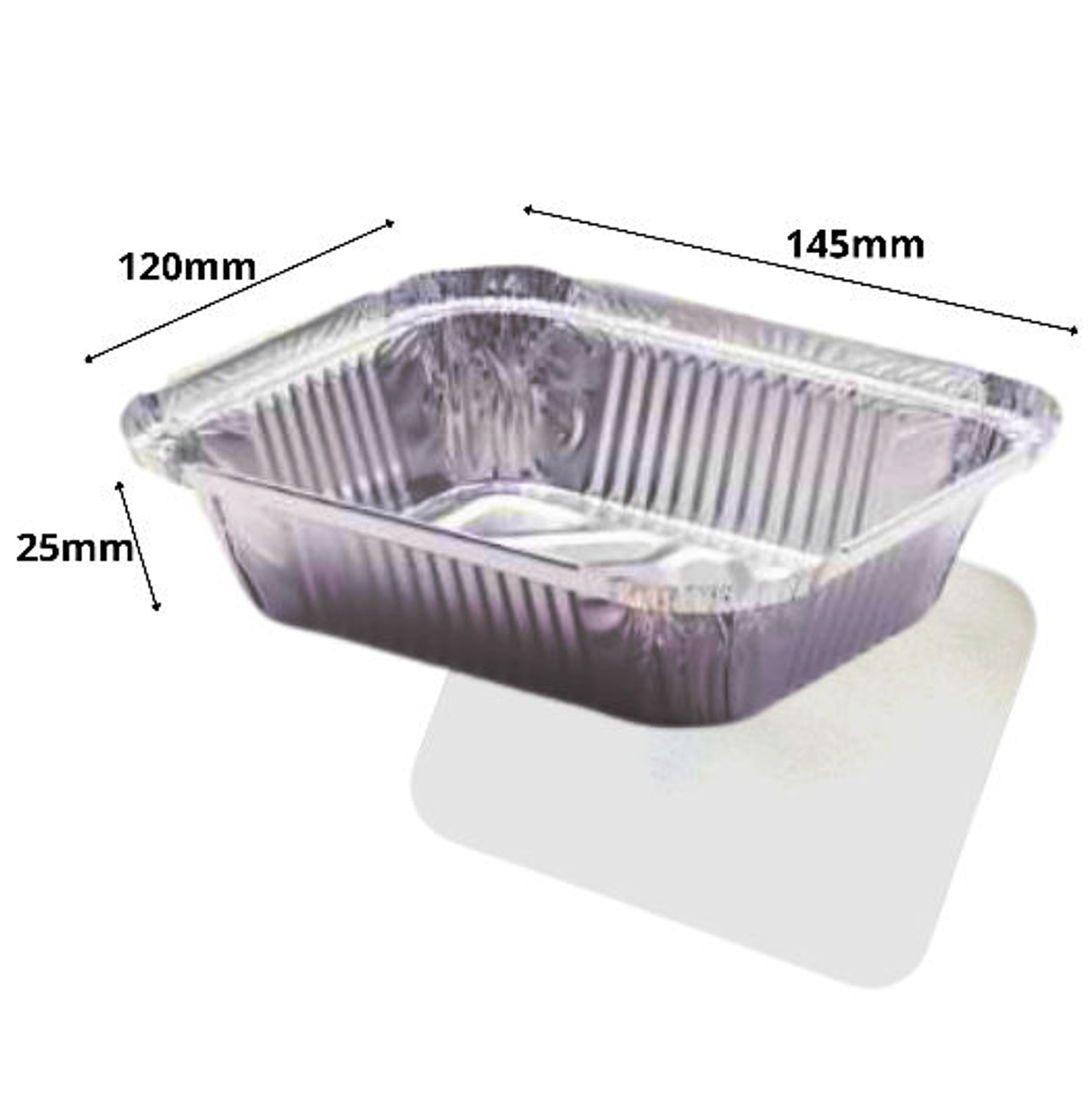 2A SHALLOW Foil Containers & Lids SPECIALS ( pack x 125 )