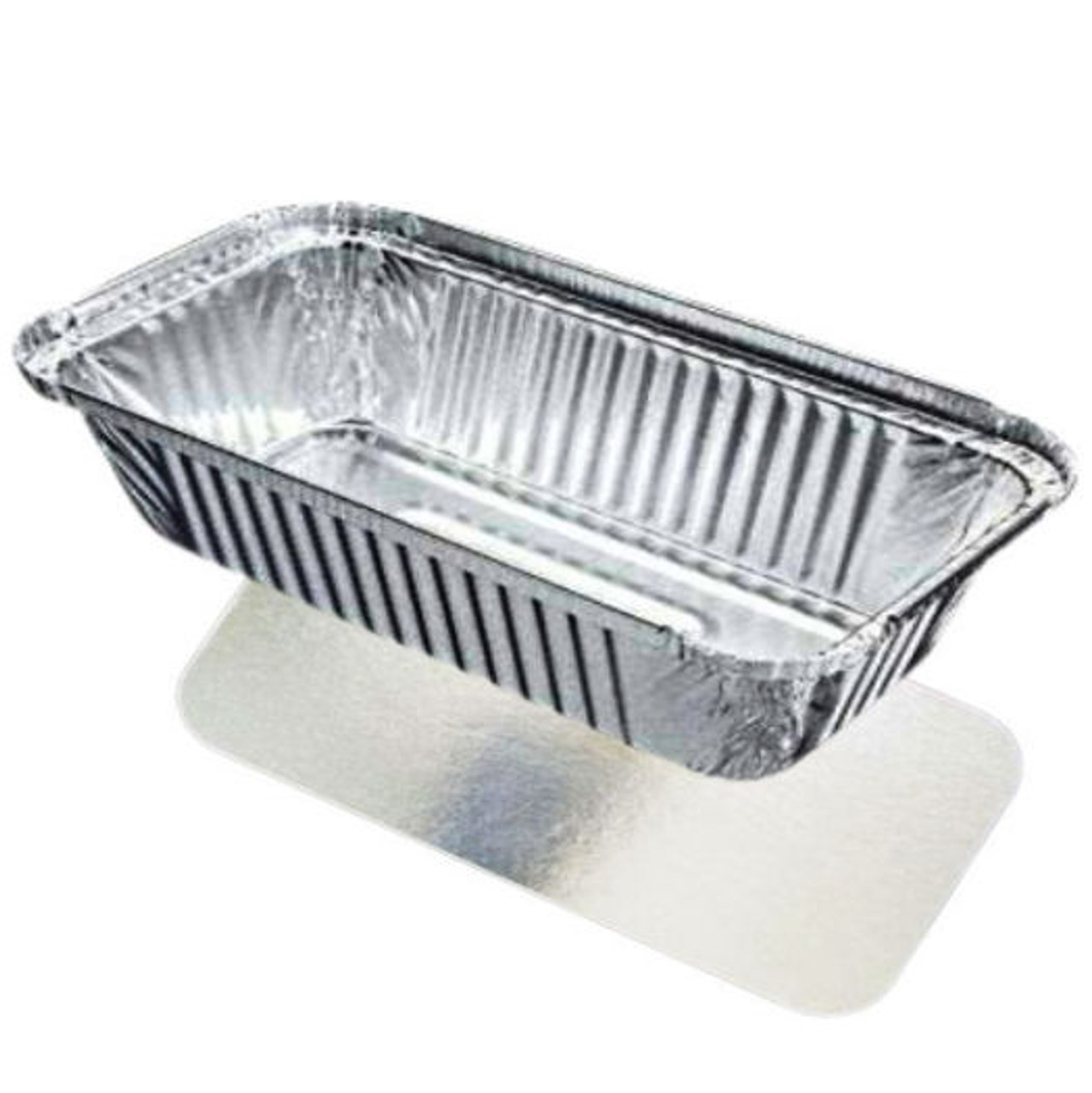 9"x 5"x 2" ( 225 x 125 x 50mm ) Long Oblong Foil Containers and LIDS Specials ( Case of 50 )