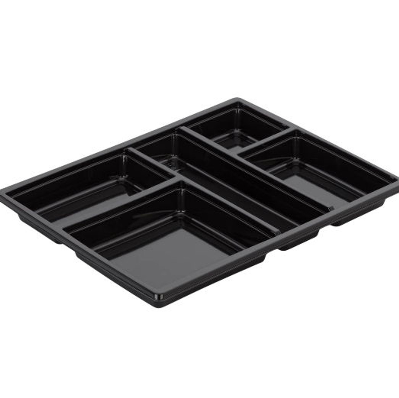 5 Compartment Buffet Tray with 4 seperate Lids per tray 320 x 260mm ( Pack x 5 )