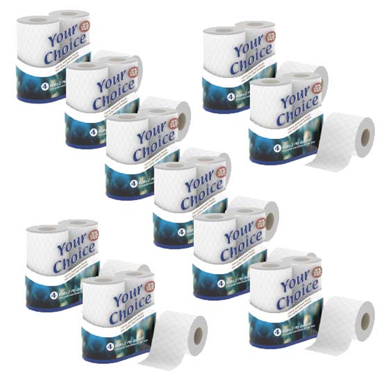 Luxury Quilted White 2ply Toilet Rolls