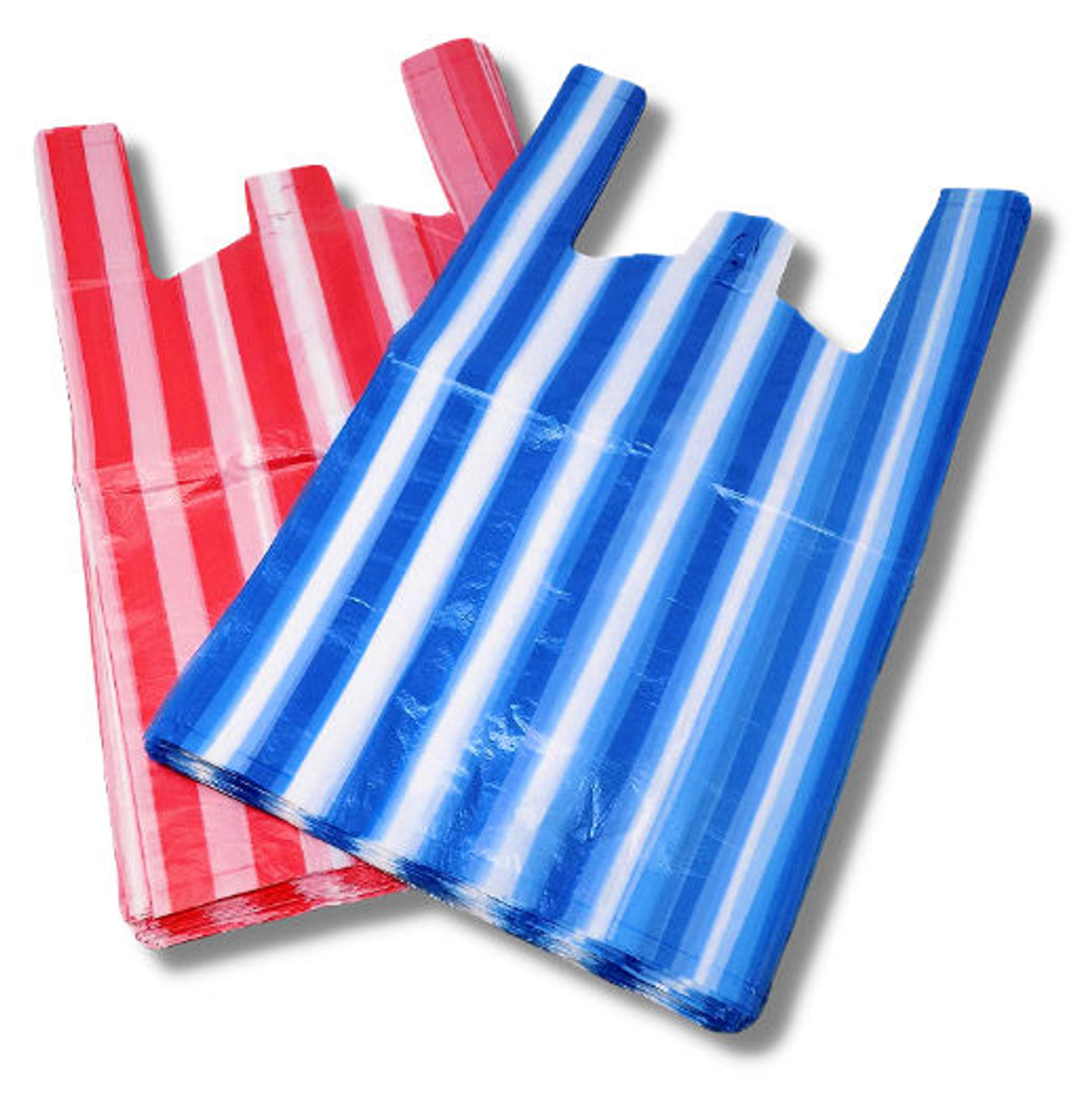10"x 15"x 18" Candy Stripe high density Vest Carriers Pack x 100
