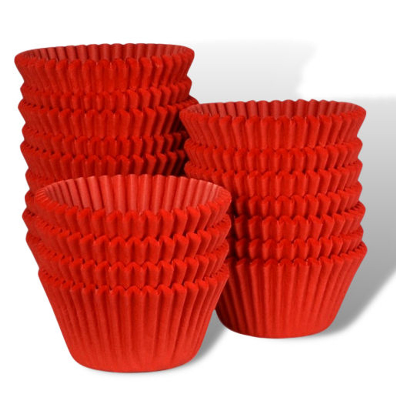 Red Grease resistant Cupcake/ Muffin Cases