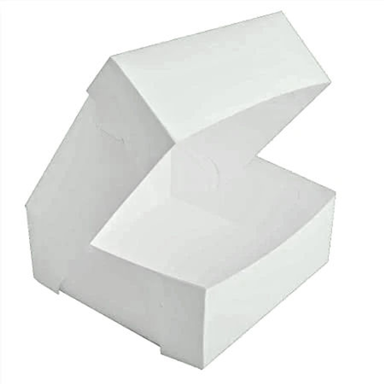 10"x10"x 5" ( 250 x 250 x 125mm ) 1 piece white Cake boxes MIS-PRINTED (see qty options)