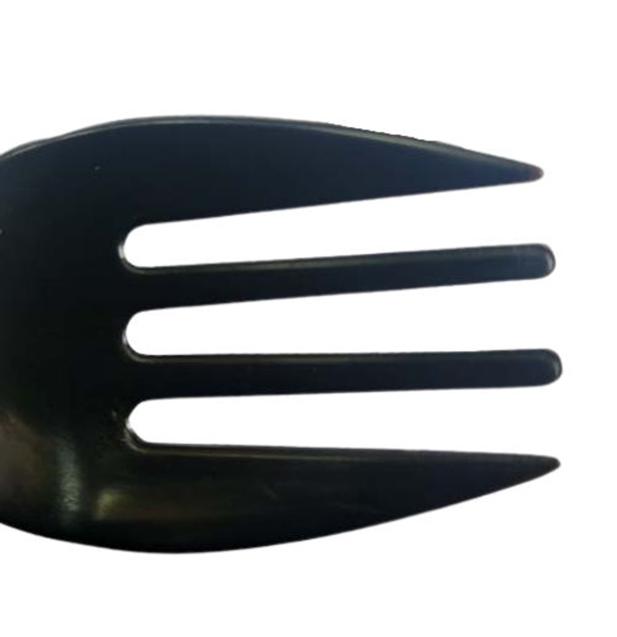 Black Plastic Cake Fork with Knife Edge 150 mm - Pack of 50