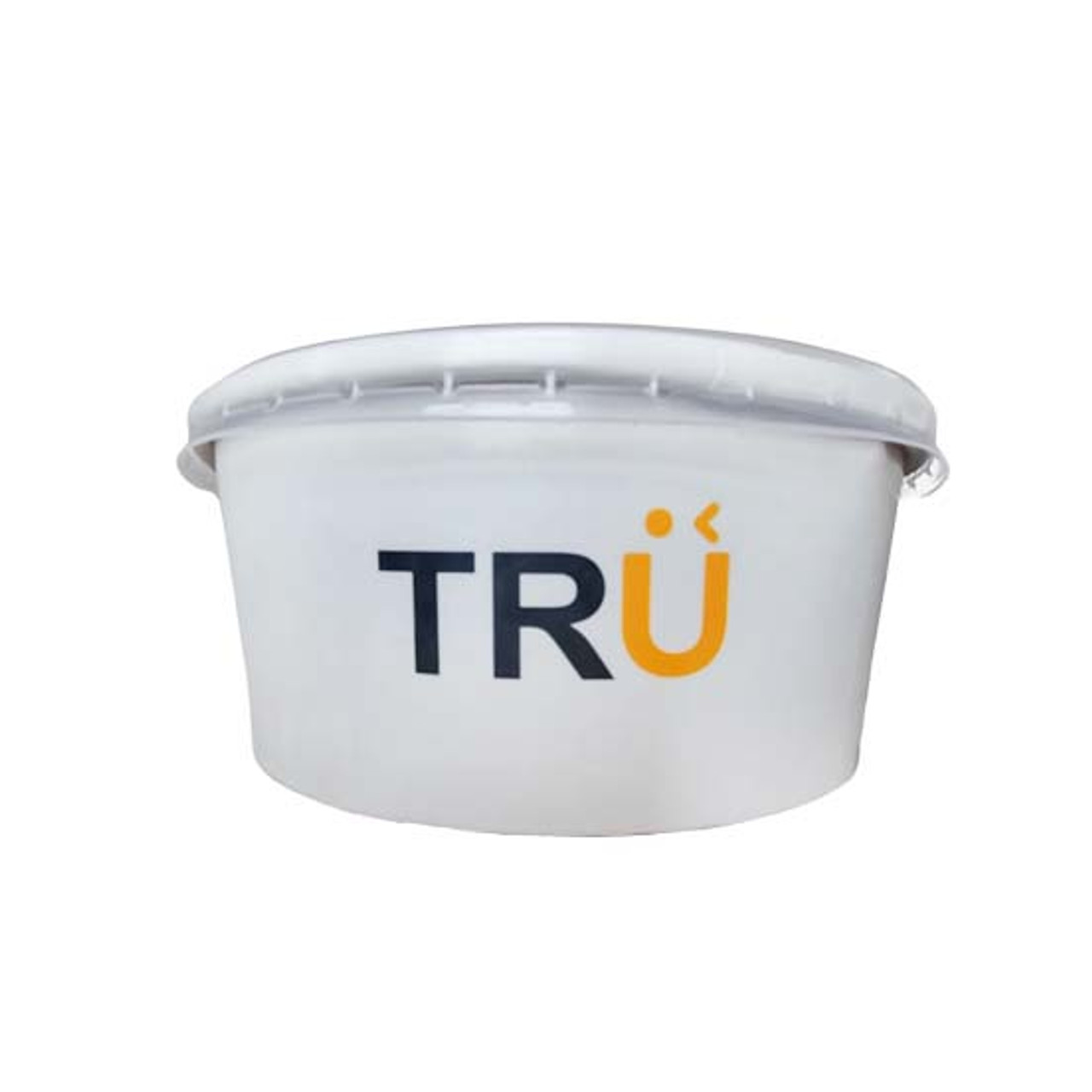 Printed  TRU 750ml White Food Tubs with 100% Clear Recyclable Lid up to 50% off Kraft Prices