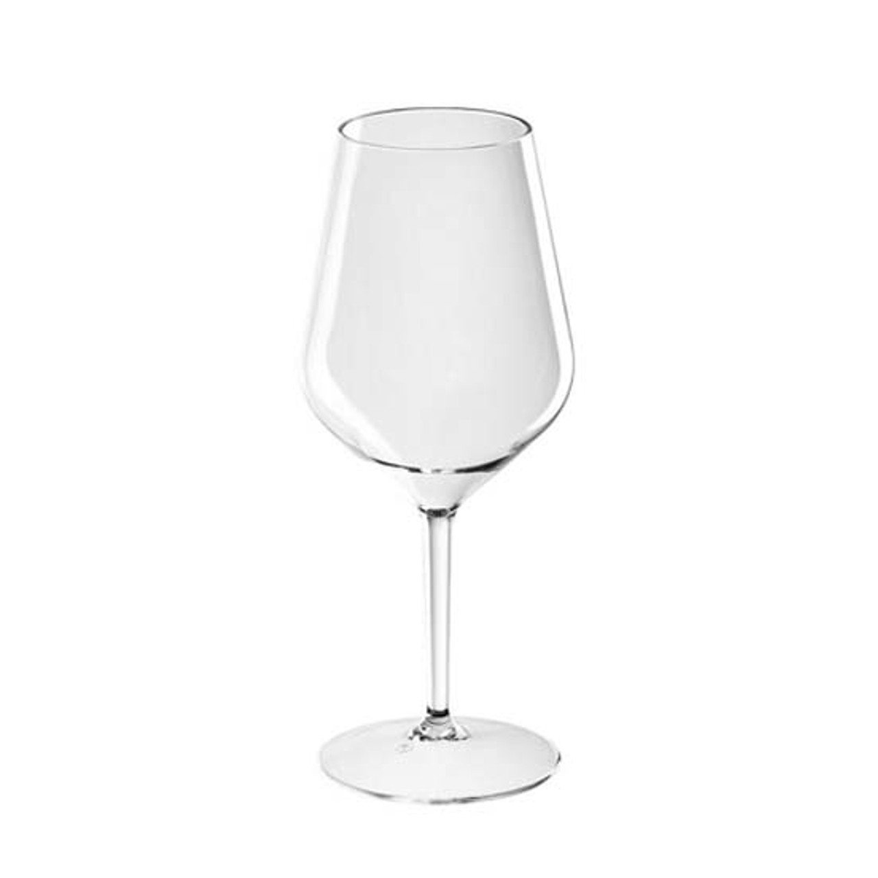 Goldplast  Unbreakable 470cc Crystal Clear  Plastic Reusable Wine Glasses Each