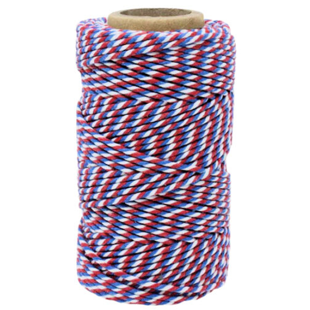 Reel x 100mt Red, White & Blue No.6 Cotton Bakers Twine