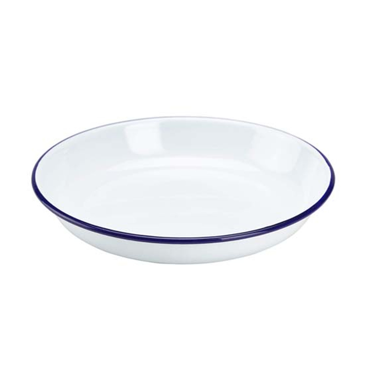 FALCON White enamelware Round Rice Pasta Dish 24cm each