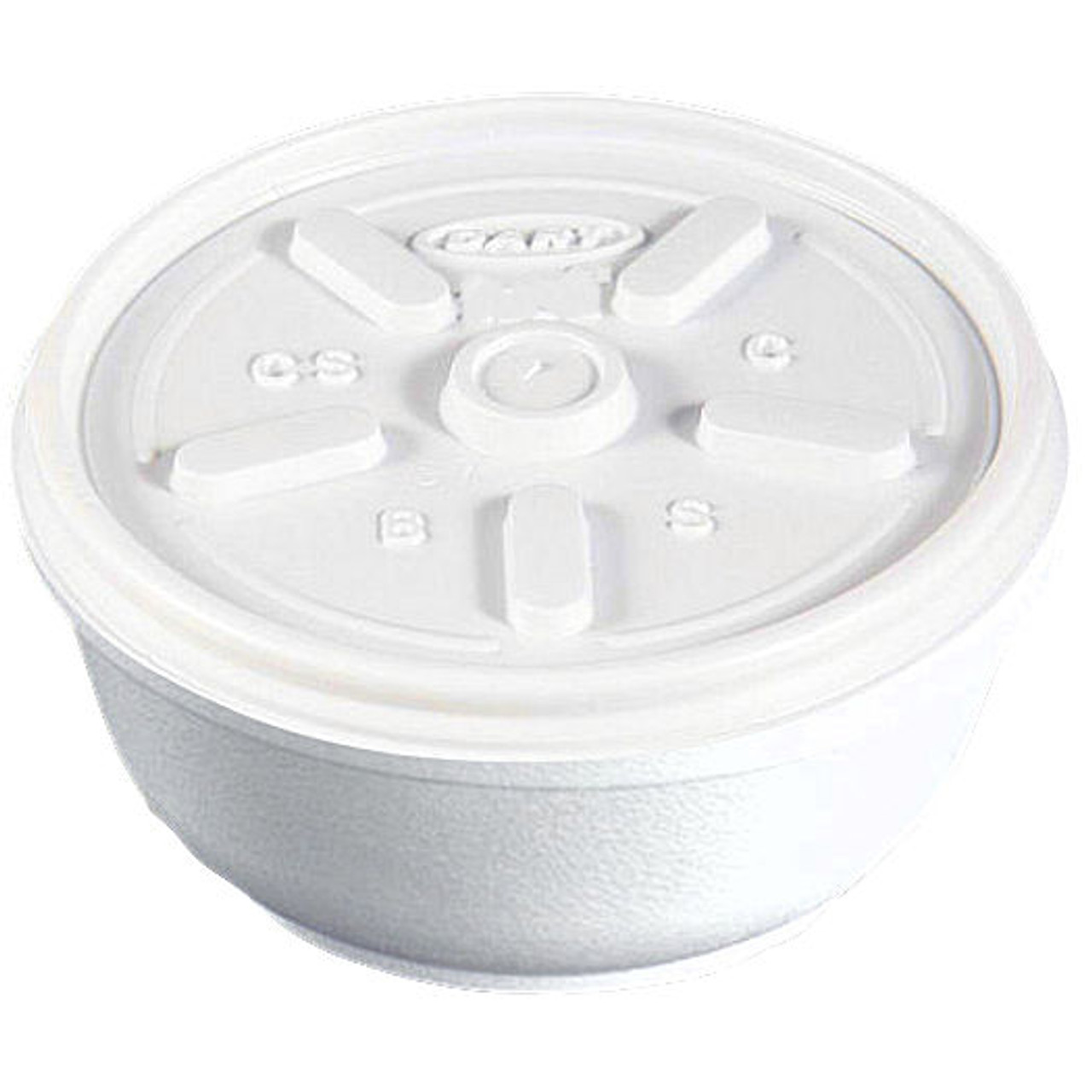 1,000 - Dart Polystyrene  3.5oz Bowls  INCLUDES LIDS