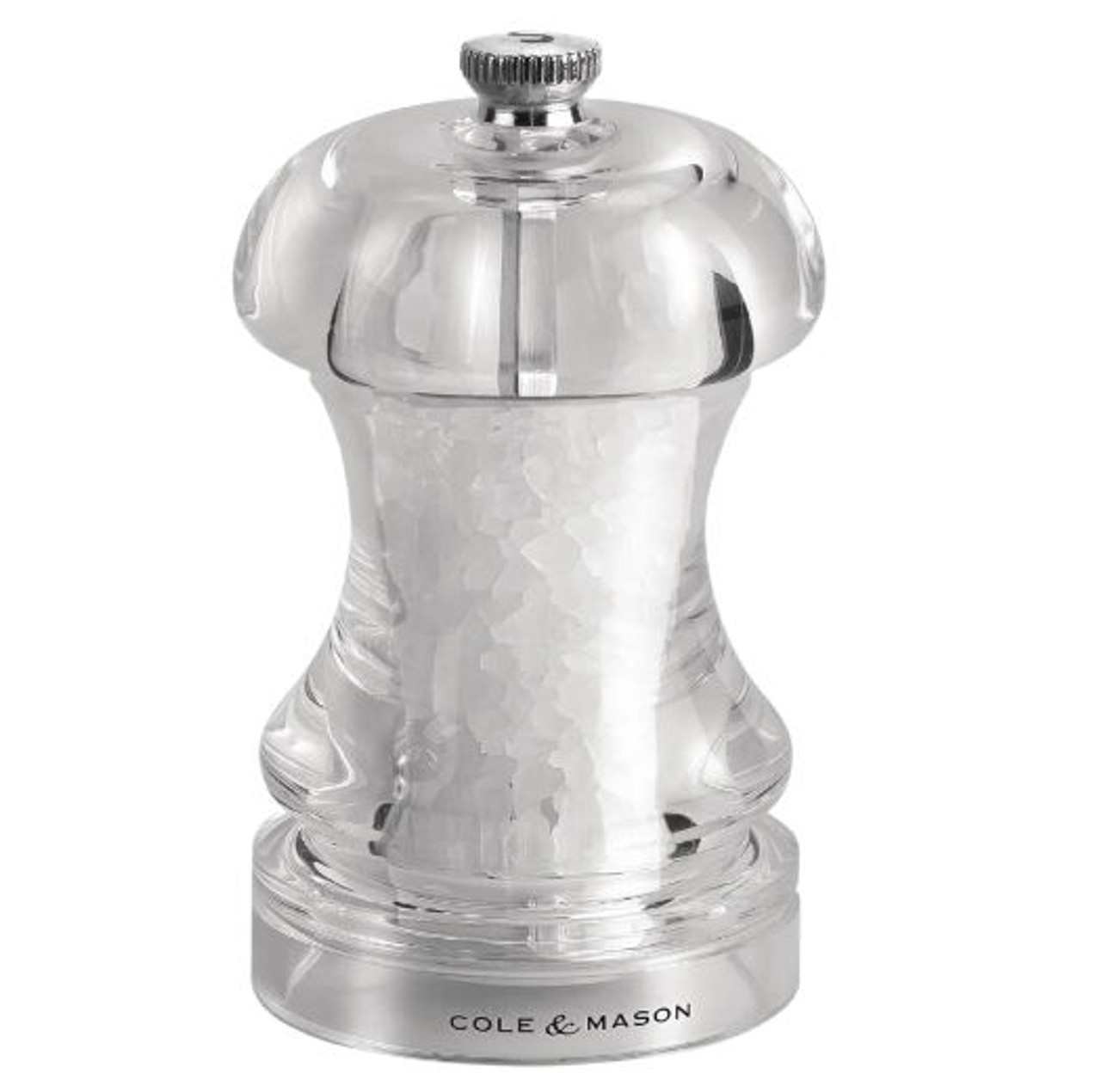 Cole & Mason Acrylic Salt Mill Capstan 4.5in each