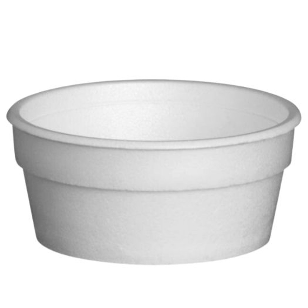 6oz. Insulated White Polystyrene Container  - Pack of 100