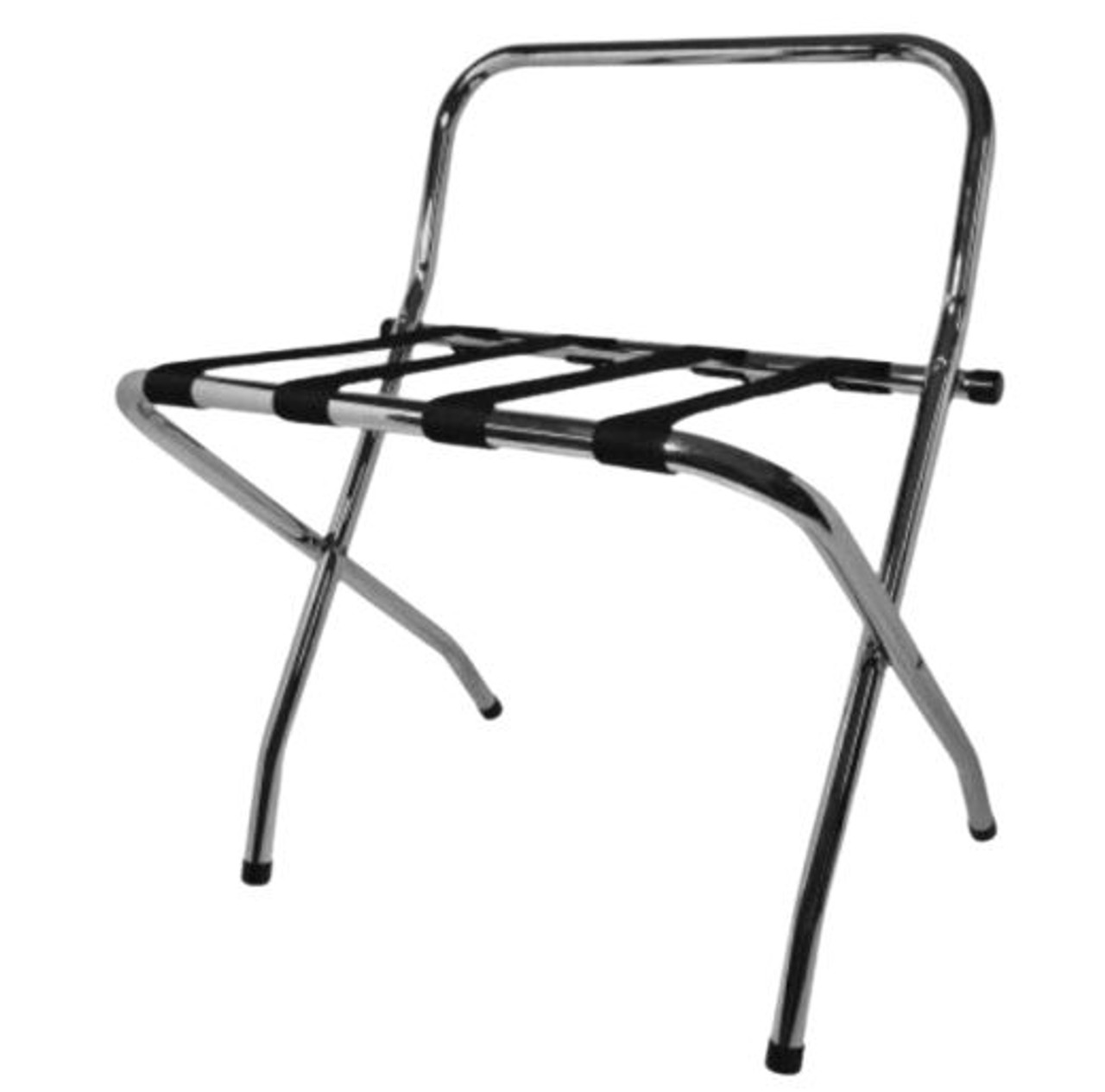 Corby Ashton Metal Luggage Rack with Backstand, Chrome