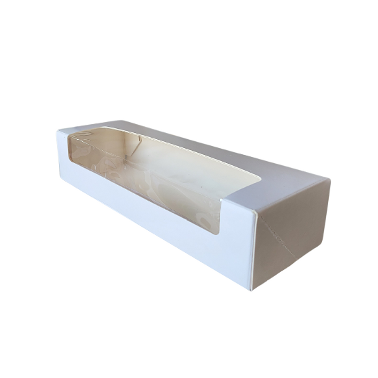 White Cardboard Sandwich Window Boxes 235 x 80 x 50mm