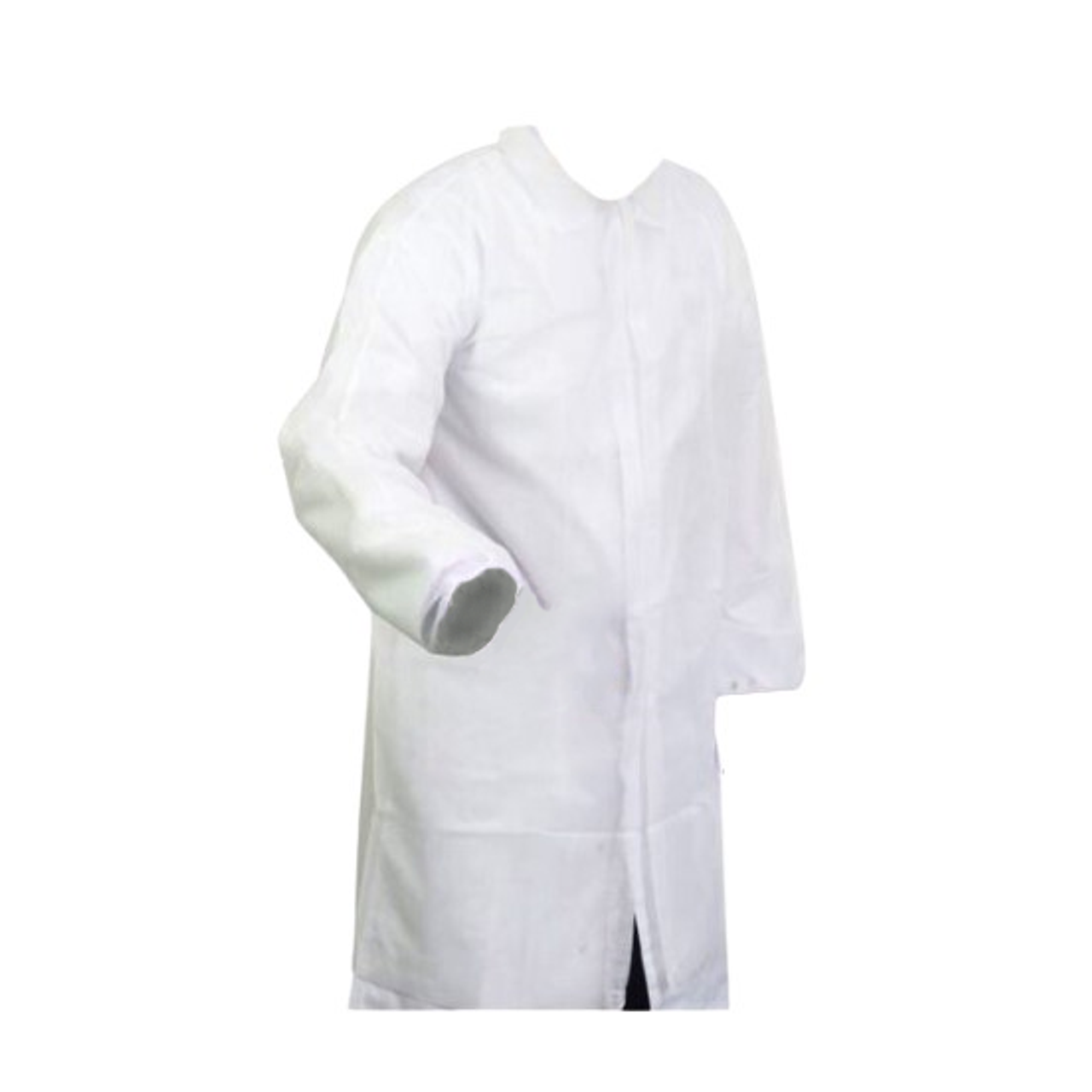 Supertouch  PP Non-Woven Disposable Visitor Coat,  White Size M - Qty 1