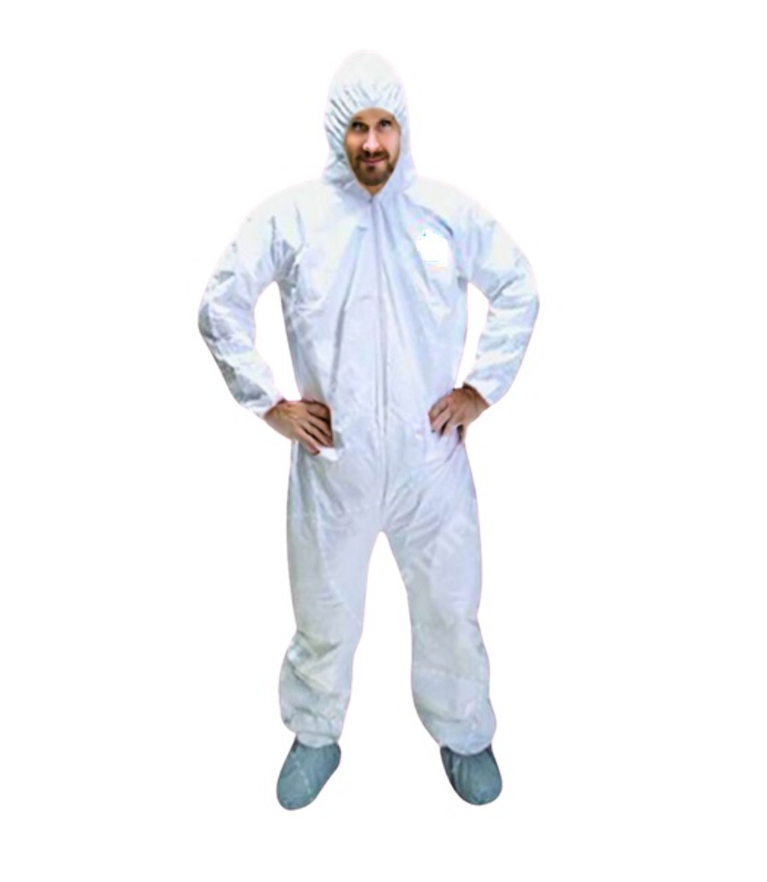 Disposable Hooded Quality Coverall Large Boiler suit Type 6 E14126:2003 Each