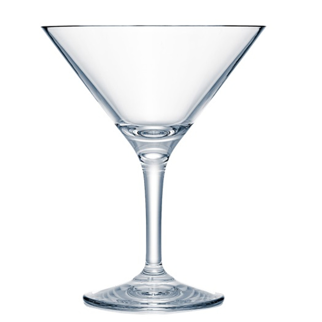 Polycarbonate Crystal Clear 300ml Re-Usable Martini Glass, each   