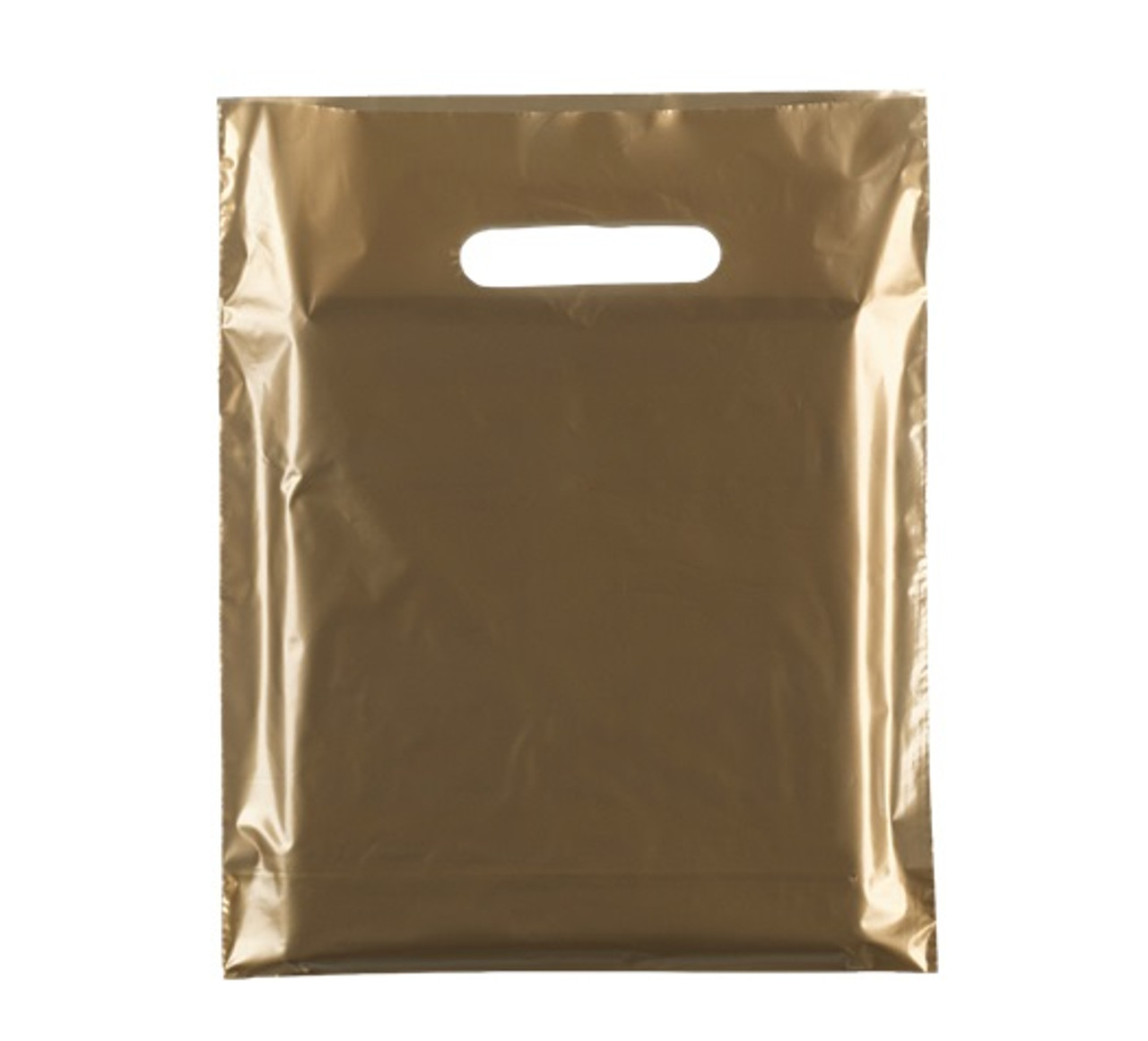 15" x 18"+ 3"  Gold Quality Variguage  Polythene Carrier   ( See Qty Options )