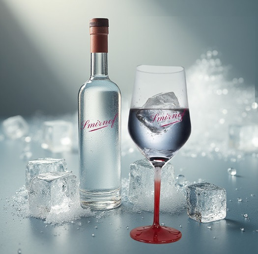 Smirnoff Red Stemmed Wine Glass - see qty options