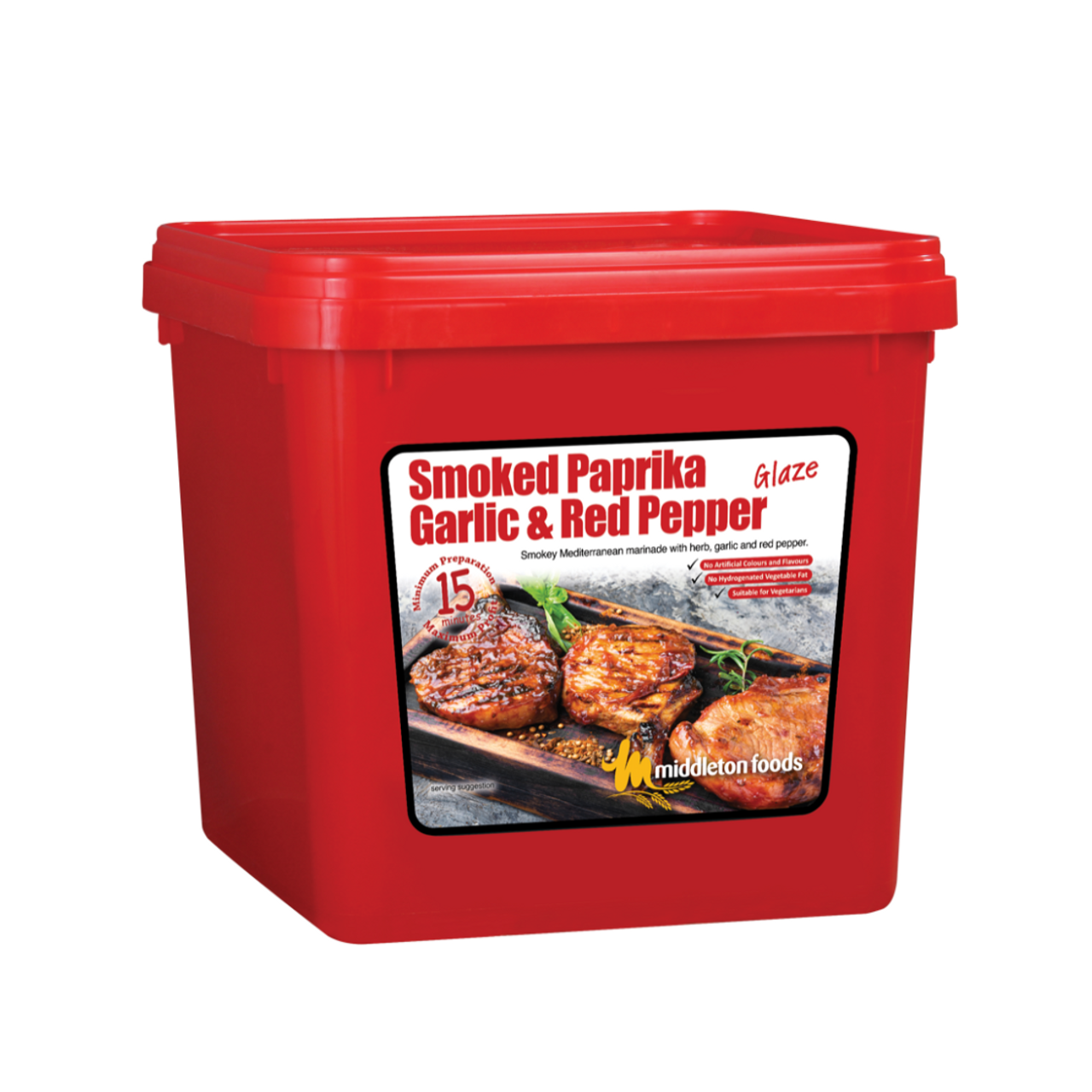 Middleton Smoked Paprika, Garlic & Red Pepper Glaze  2.5kg tub