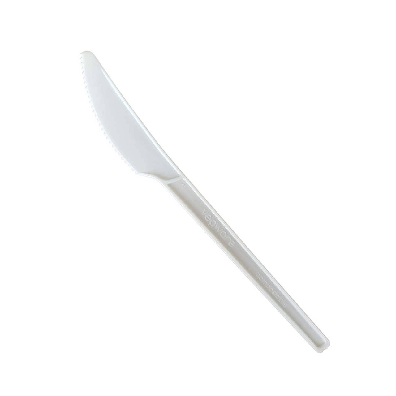 Plastic Knife 6.5in Compostable White