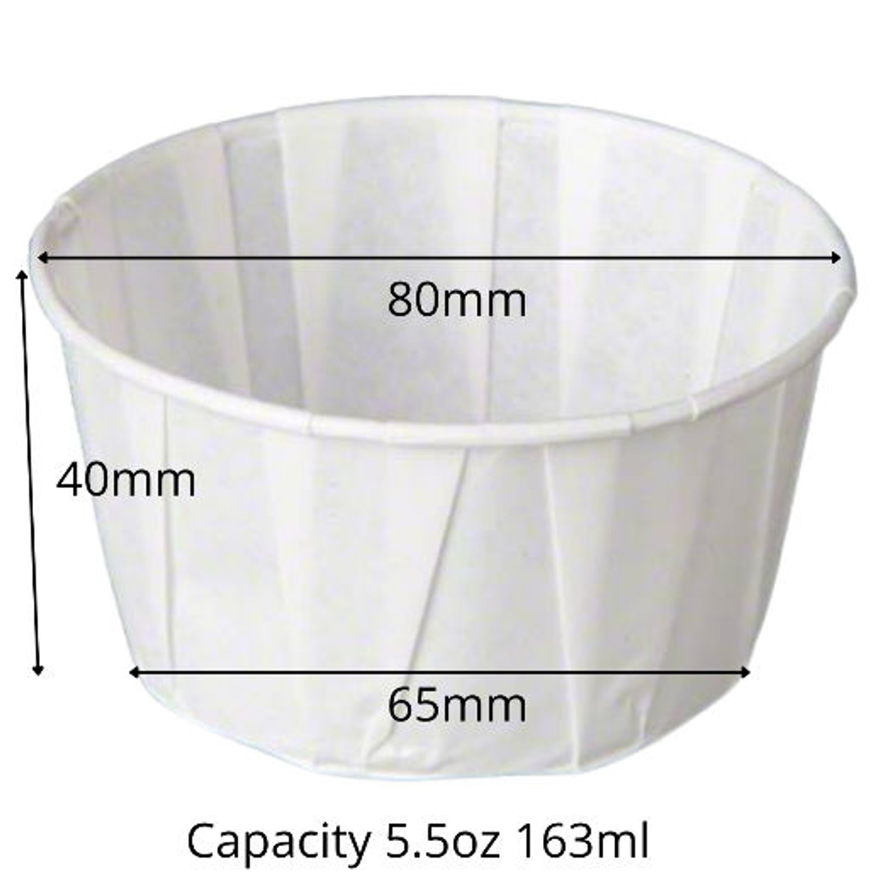 1 Scoop Ice Cream Sundae Paper Cups ( 5.5oz ) see qty options