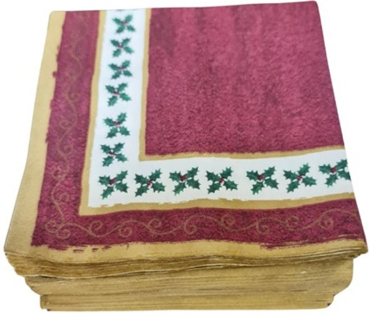 Pack x 60  40cm Linstyle Premium Christmas Fireside  Napkin