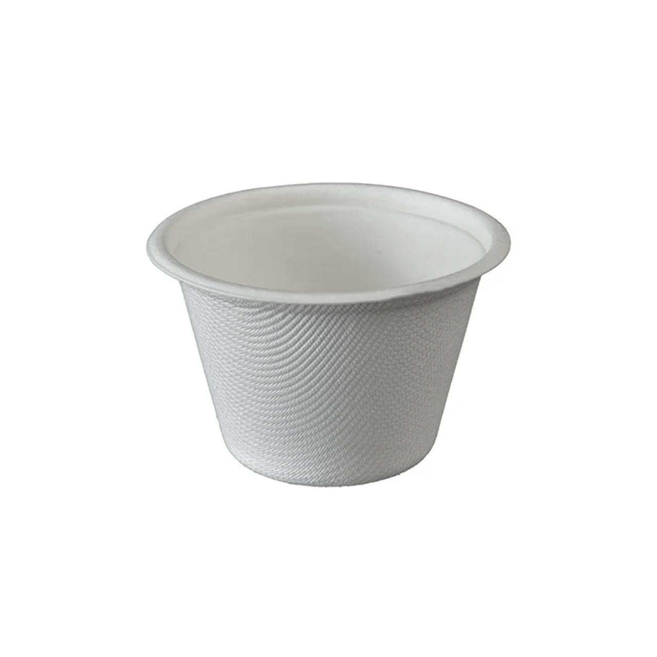 Pack x 100 Sugarcane Bagasse 2oz Portion Pots ( with/without lid )