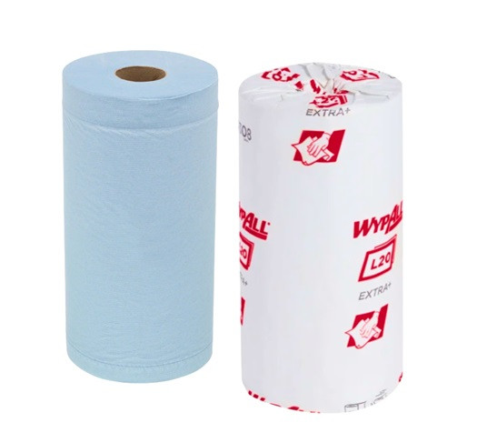 1 Roll x 7308 WYPALL* L20 Extra  Wipers, Blue 2ply 82 sheets 24cm x 46cm