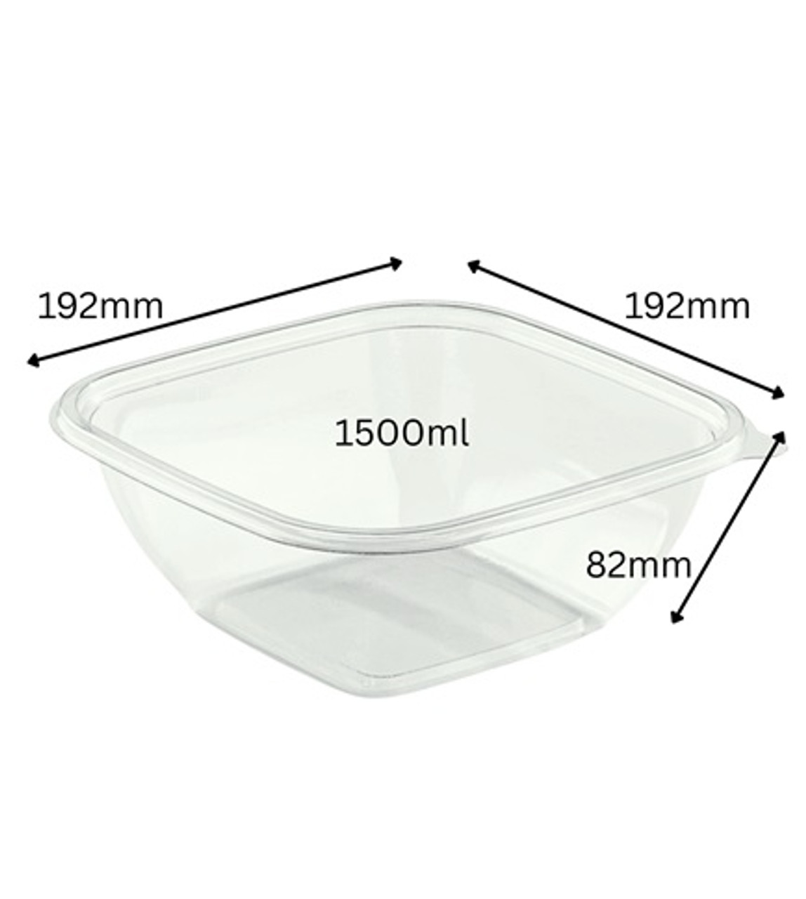 Extra Large NEW Square Trifle 1500ml Bowls Only - see options