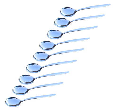 Case x 300 Economy Round 18/0 Stainless Steel Soup Spoons 