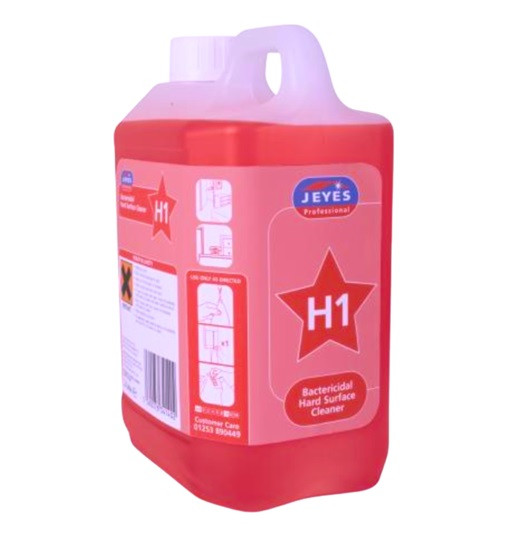 Jeyes H1 Bactericidal Concentrate Hard Surface Cleaner 2 Litre + 2 Trigger Sprays