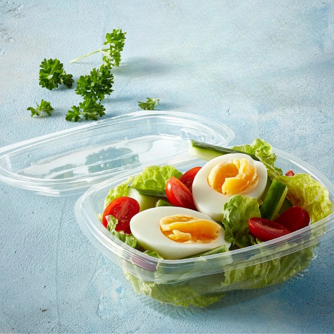 Faerch Fresco 375cc (375ml) rPET Hinged Salad Container
