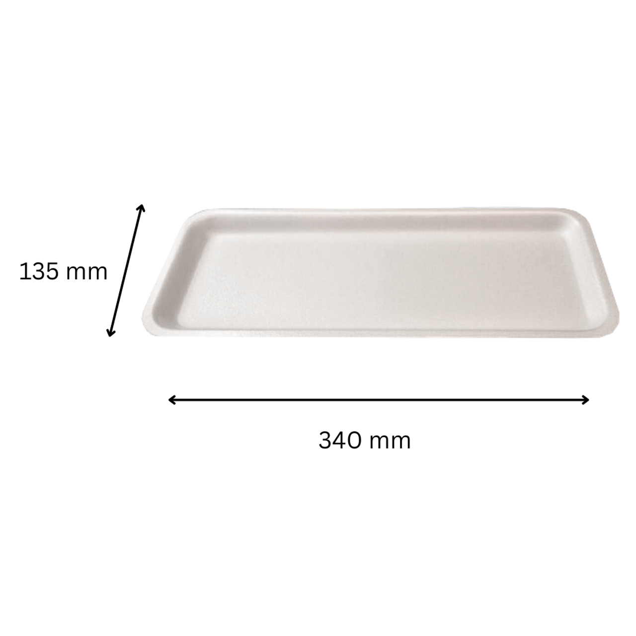 250 - D17 white eps Trays (340 x 135 x 20mm)