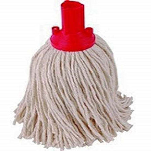 Wool mop head LARGE 16py with Red plastic universal fitting